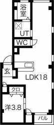 グランレーヴ東別院WESTの物件間取画像